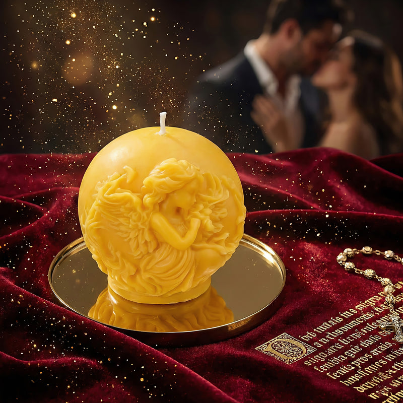Angel Sphere Beeswax Candle Accord 1
