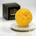Angel Sphere Beeswax Candle Yellow Cover Image