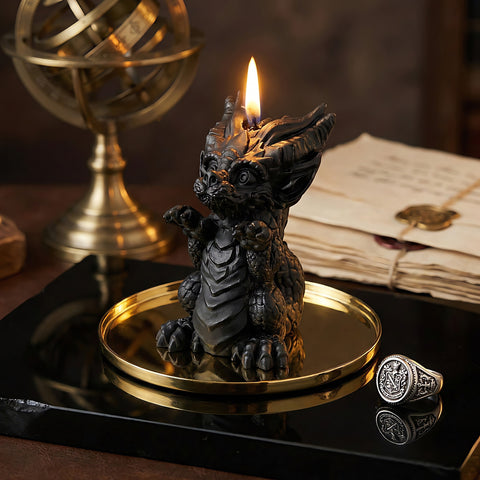 Baby Dragon Beeswax Candle Accord 1