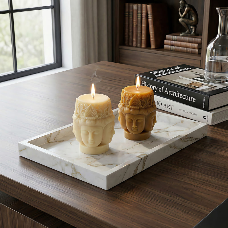 Buddha Beeswax Candle Accord 2