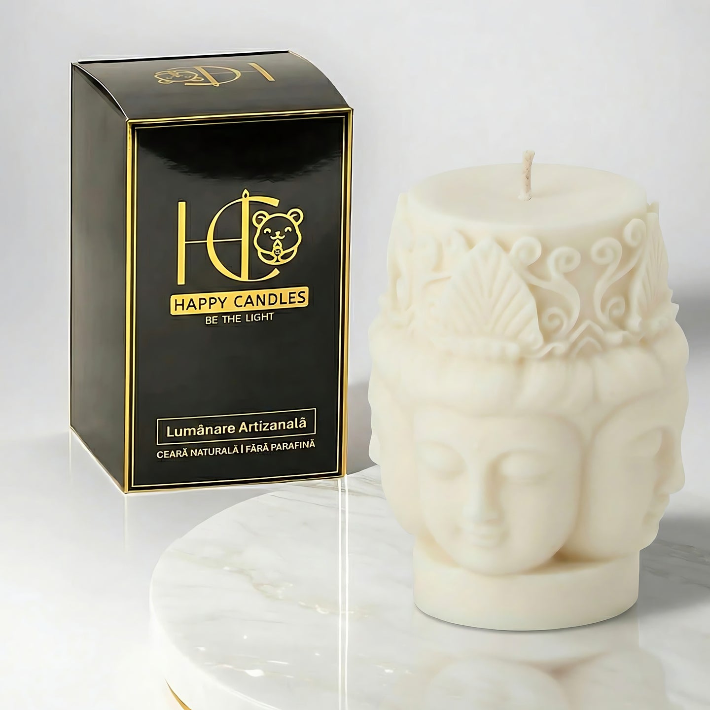 Buddha Scented Candle White Cover Image