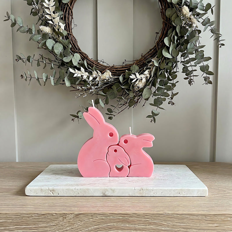 Bunny Family Scented Candle Set Accord 1