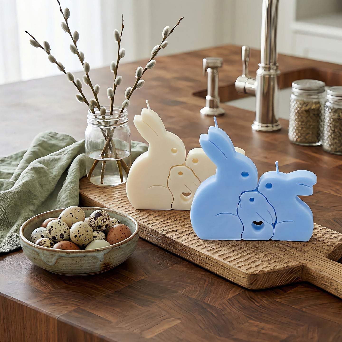 Bunny Family Scented Candle Set Accord 2