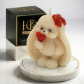 Bunny Love | Hand-painted Scented Candle | Signature Coconut Blend (Soy-Free)