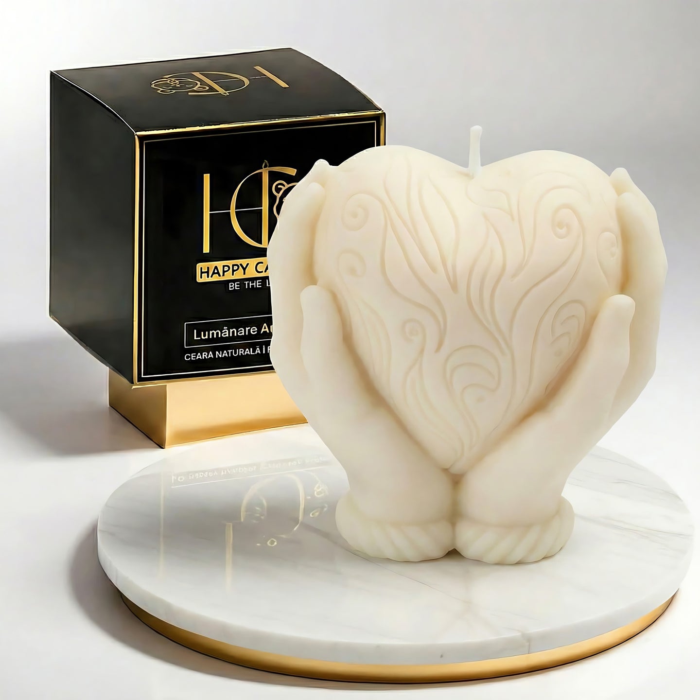 Cherished Heart Scented Candle White Cover Image