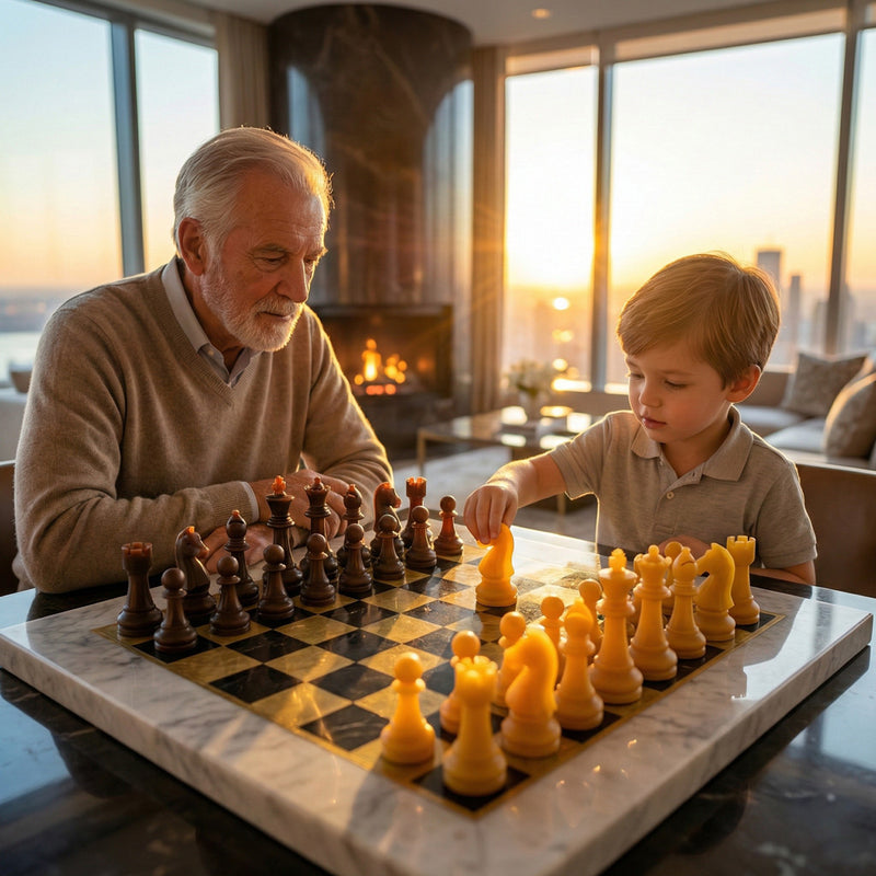 Chess Beeswax Decorative Set 32 Accord 1