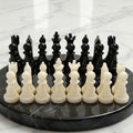 Šaha bišu vaska dekoratīvā komplekta 32 Imperial Noir melnā marmora vāka attēls