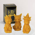 Demon Cats Beeswax Candle Set Yellow Cover Image