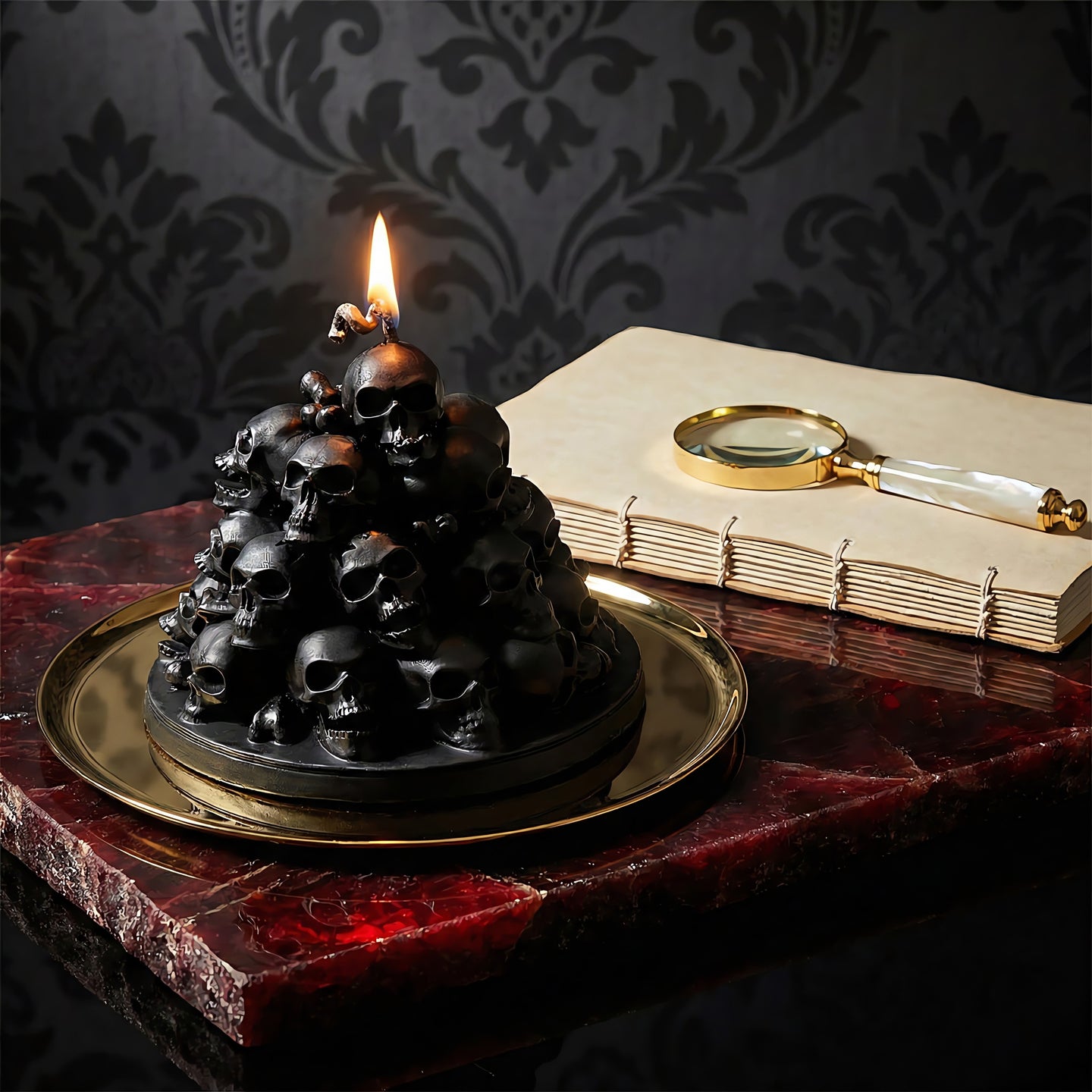 Devils Sanctuary Beeswax Candle Accord 1