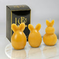 Eared Easter Egg Beeswax Candle Set Yellow Cover Image