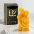 Embracing Couple Beeswax Candle Yellow Cover Image