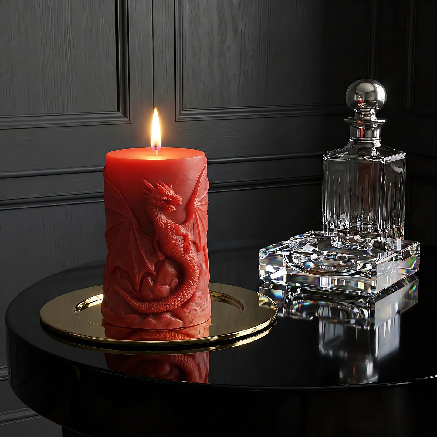 Fire Dragon Beeswax Candle Accord 1