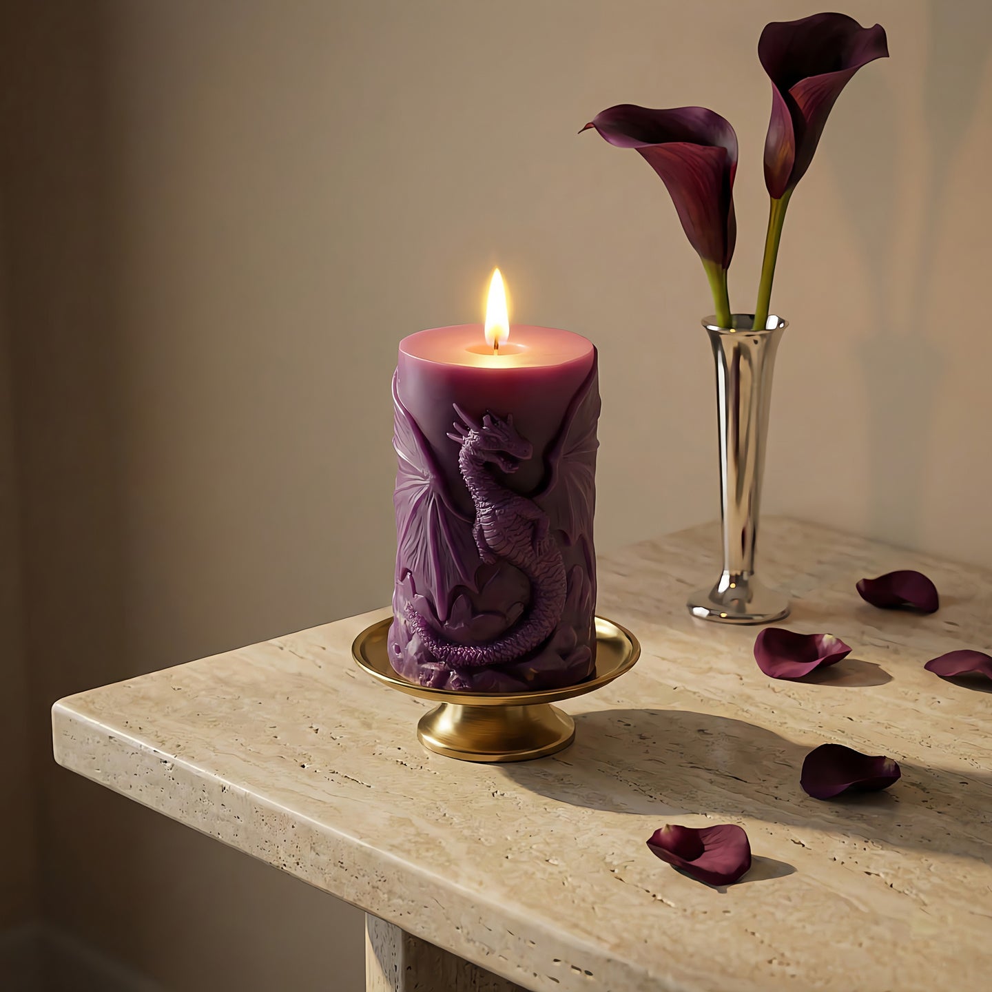 Fire Dragon Beeswax Candle Accord 3