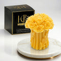Flower Bouquet Beeswax Candle Yellow Cover Image