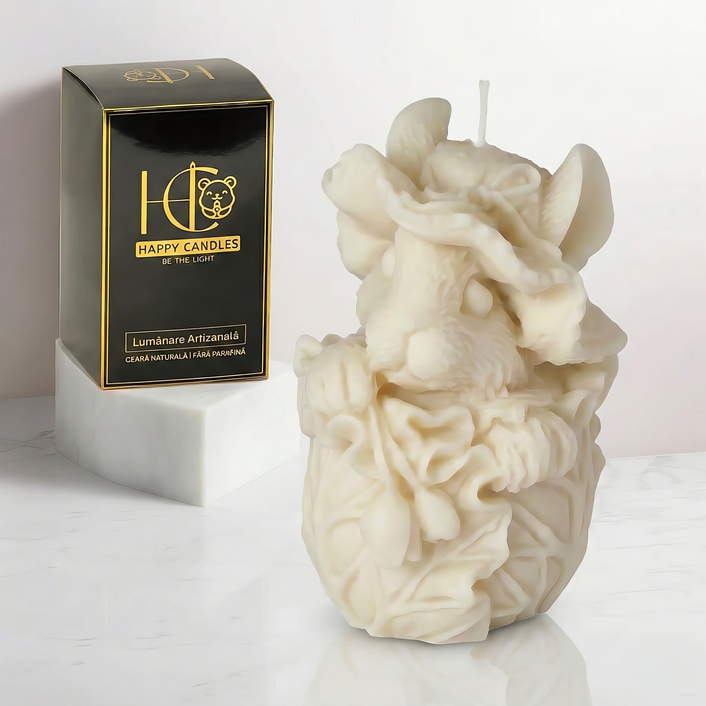 Garden Rabbit Scented Candle White Cover Image