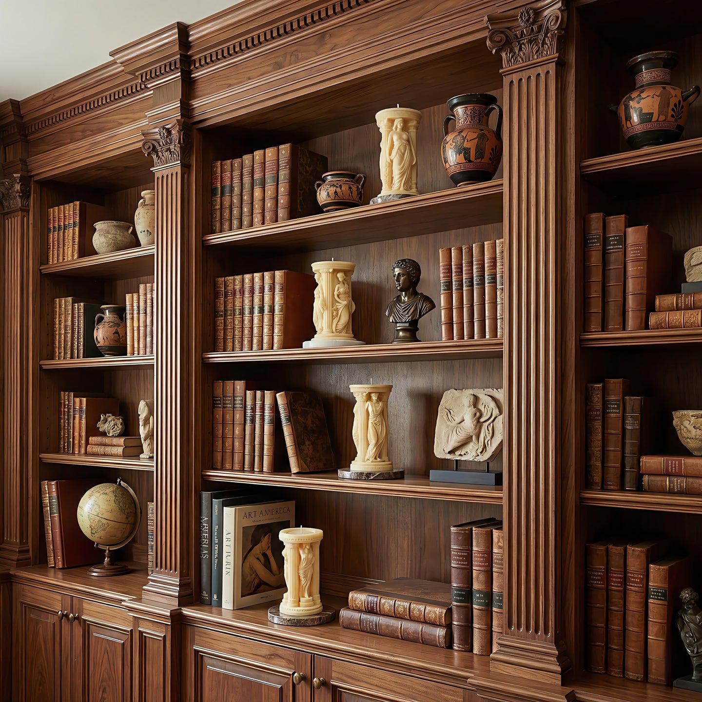 Grčka božica set svijeća od pčelinjeg voska akord 2