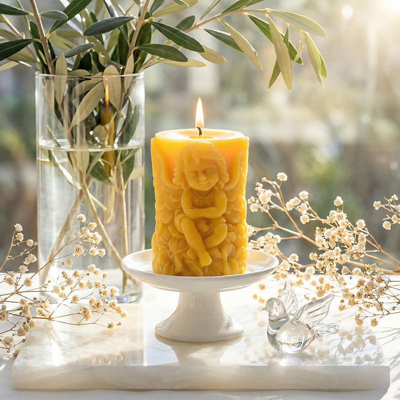 Guardian Angel Beeswax Candle Accord 1