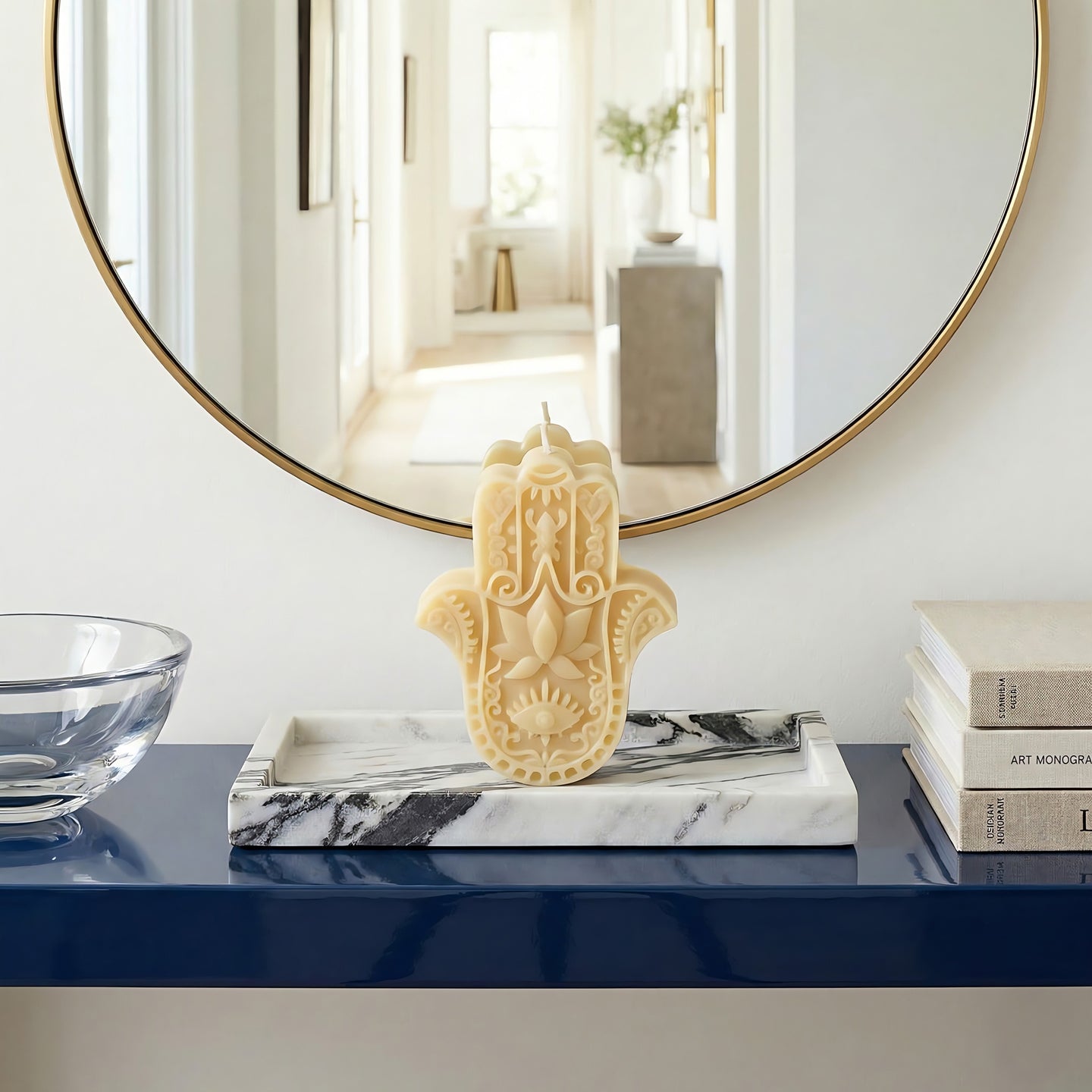 Hamsa Bienenwachskerze Akkord 2