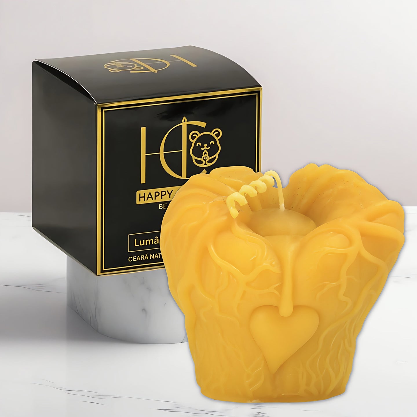 Haunted Hearts Beeswax Candle 1 Yellow Cover Image