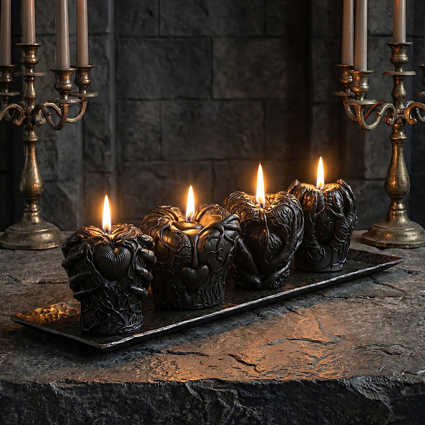 Haunted Hearts Beeswax Candle Set Accord 1