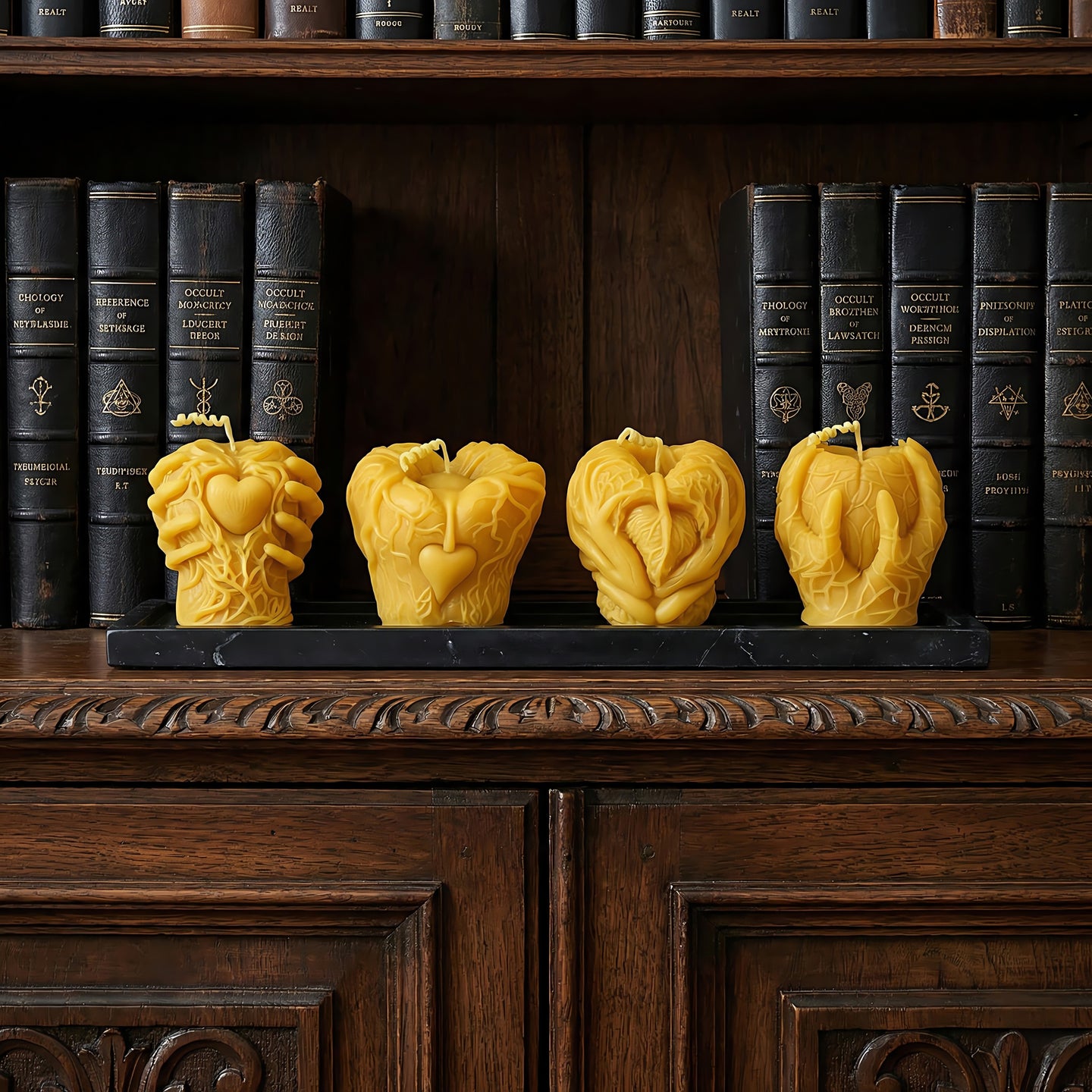 Haunted Hearts Beeswax Candle Set Accord 2