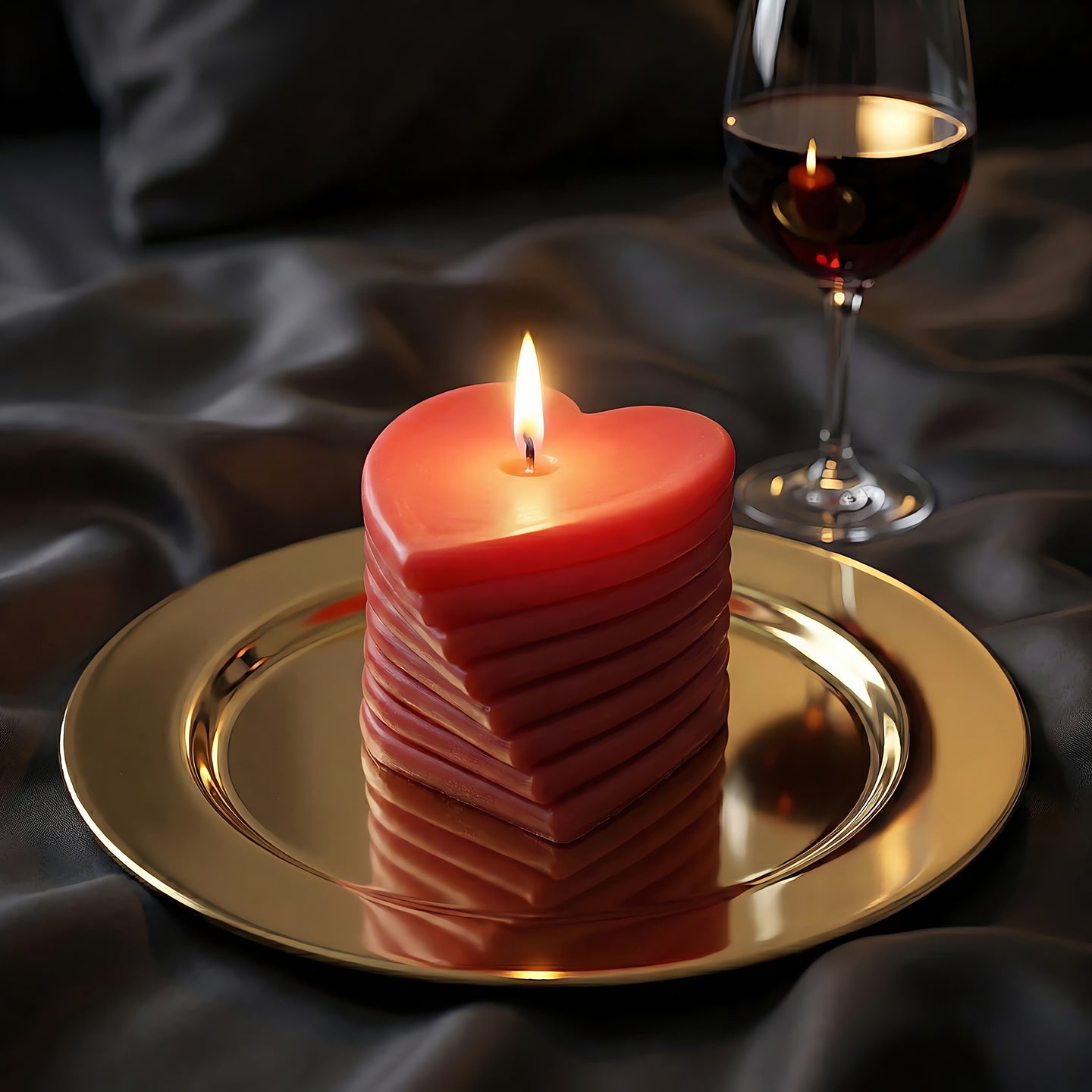 Hearts Spiral Scented Candle Accord 1