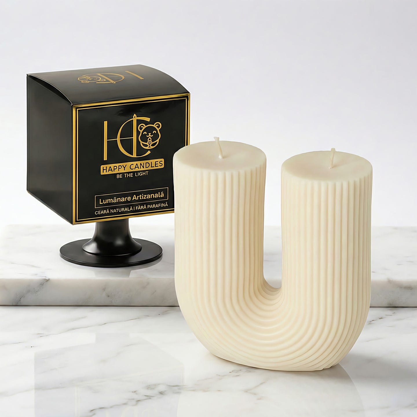 I Love You Scented Candle U White Cover Image