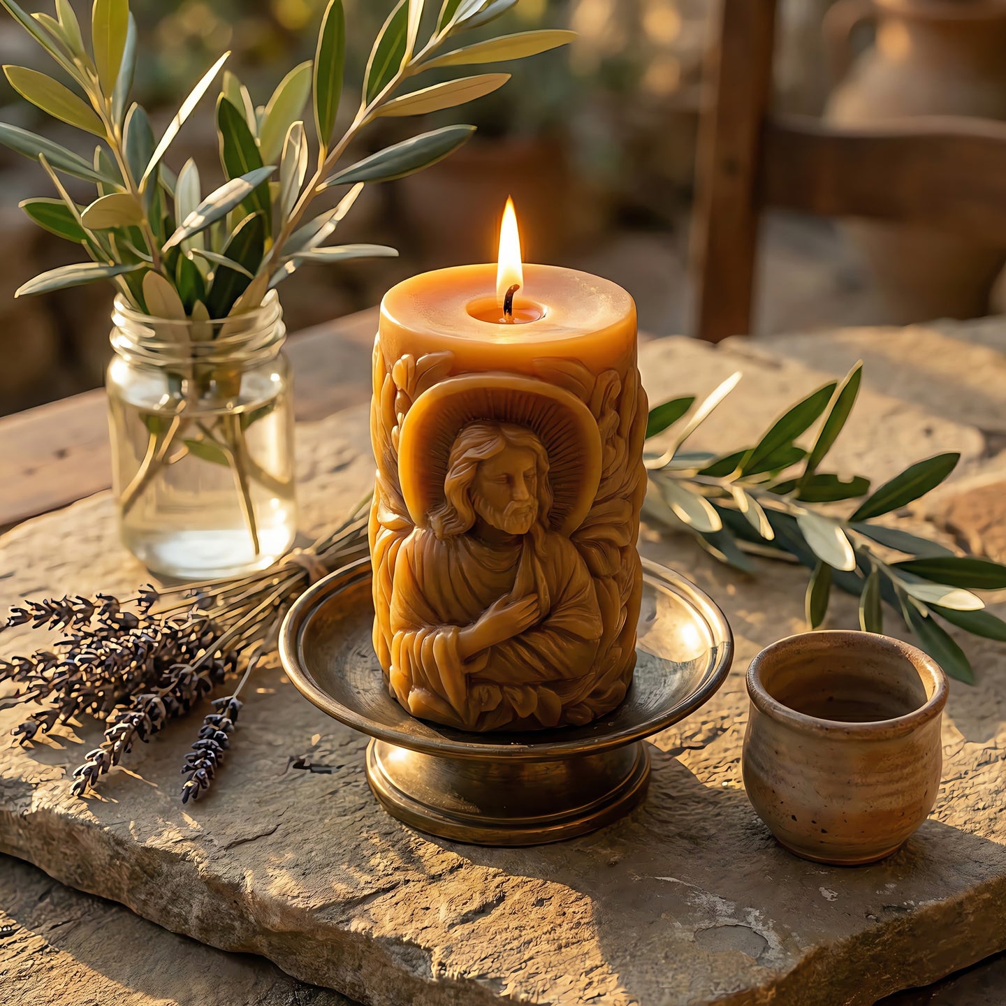 Jesus Beeswax Candle Accord 3