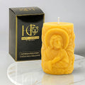 Jesus Beeswax Candle Yellow Cover Image
