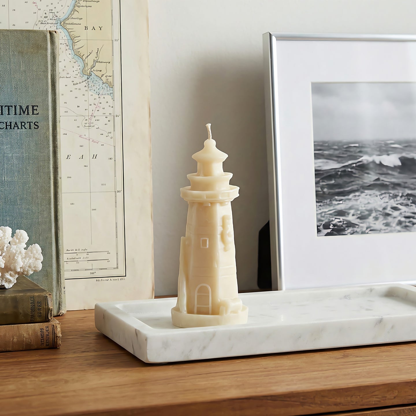 Lighthouse Beeswax Candle Accord 2