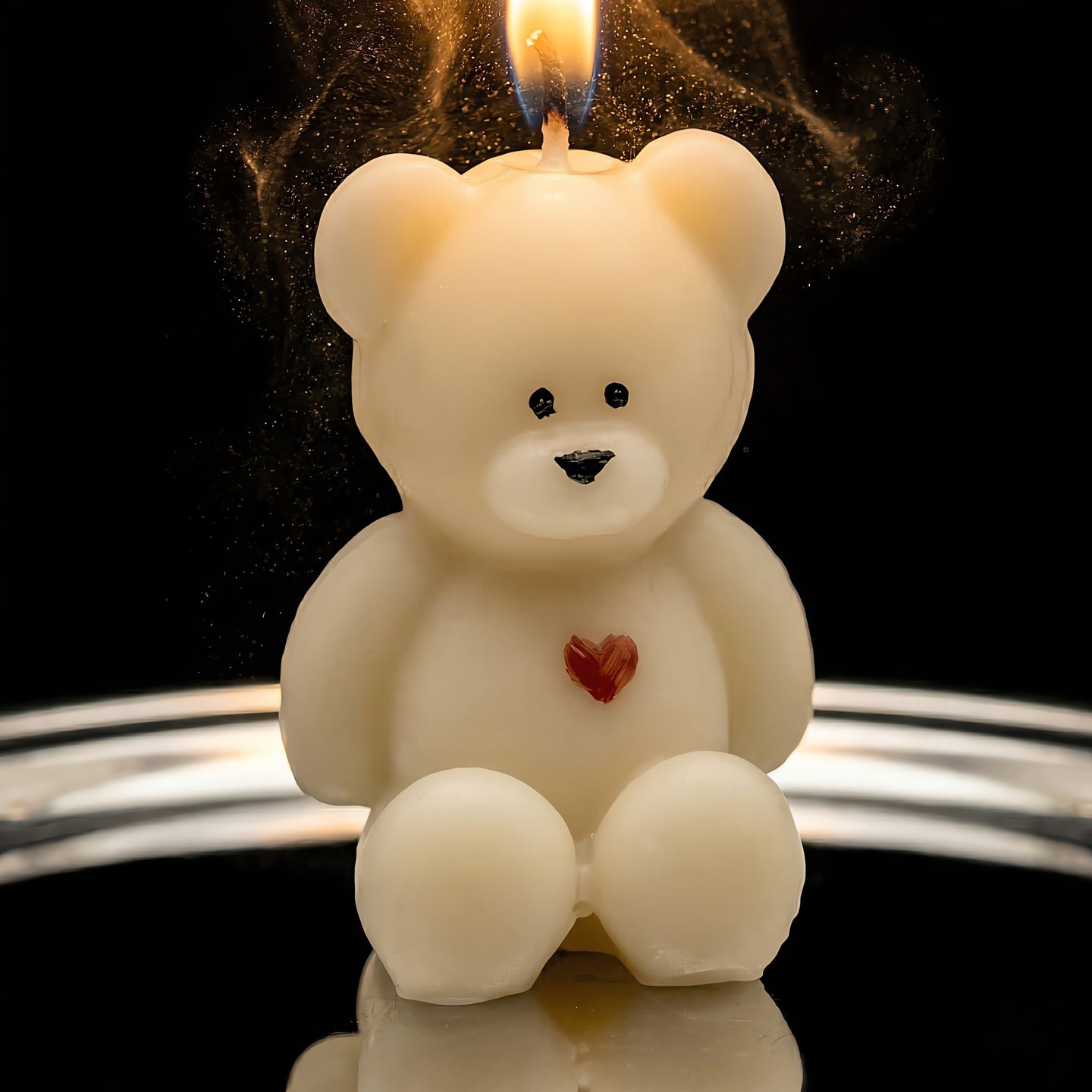 Little Bear | Hand-painted Scented Candle | Signature Coconut Blend (Soy-Free)