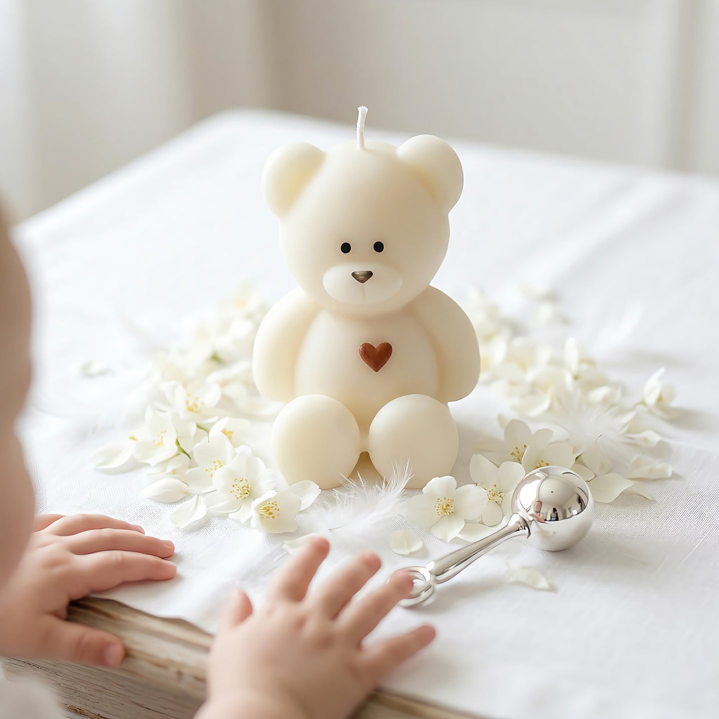 Little Bear | Hand-painted Scented Candle | Signature Coconut Blend (Soy-Free)