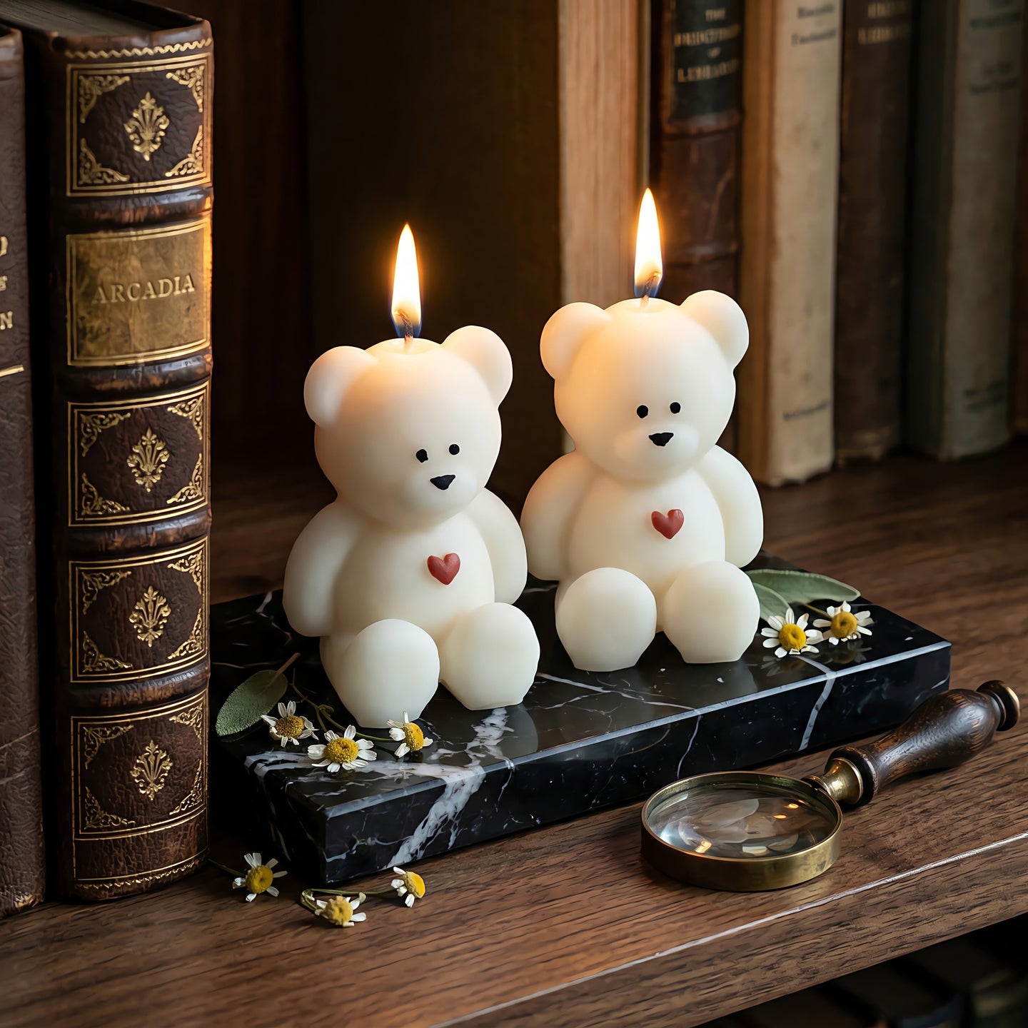 Little Bear | Hand-painted Scented Candle | Signature Coconut Blend (Soy-Free)
