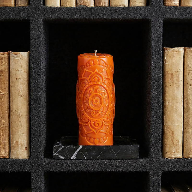 Lotus Mandala Beeswax Candle Accord 2