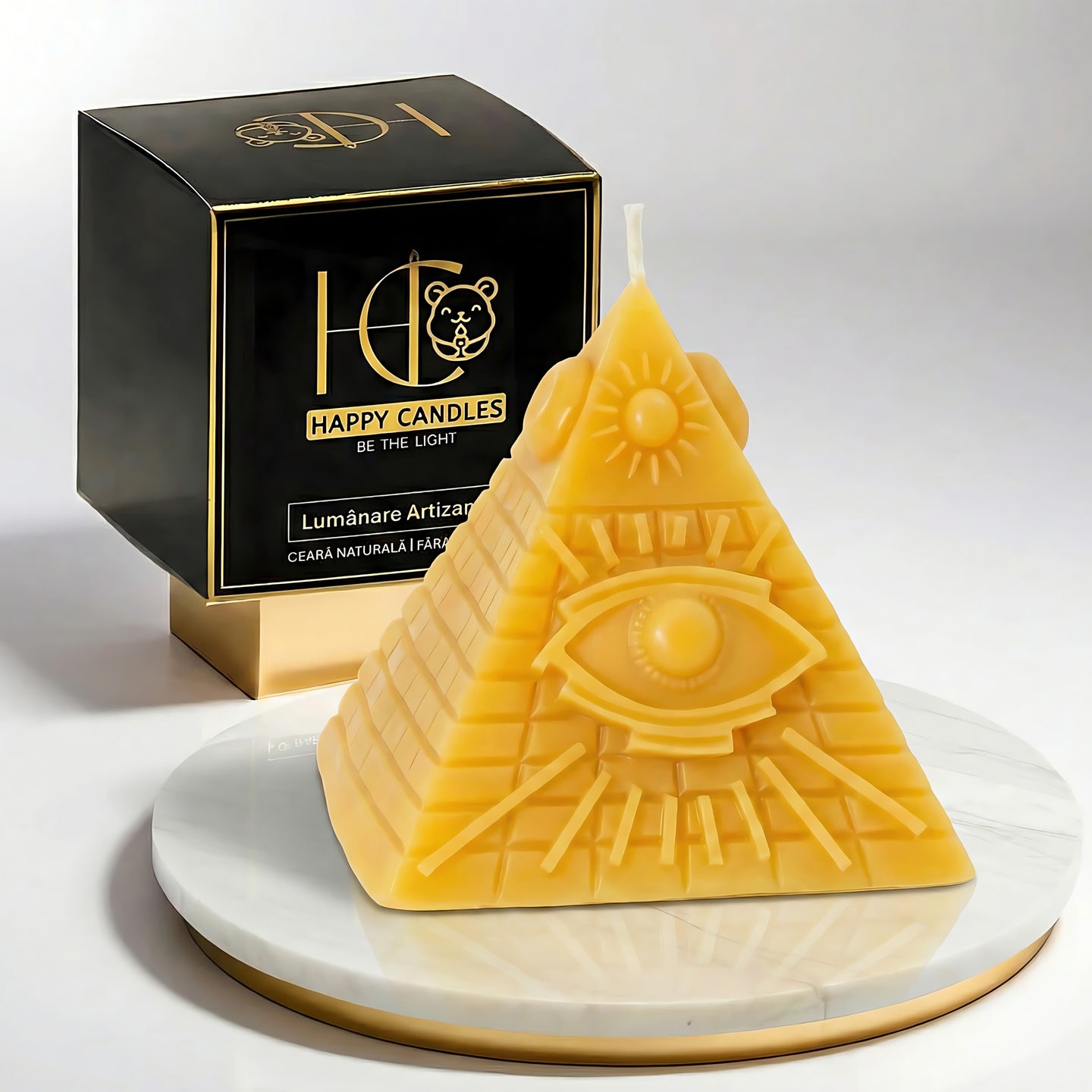 Masonic Beeswax Candle Yellow Cover Image