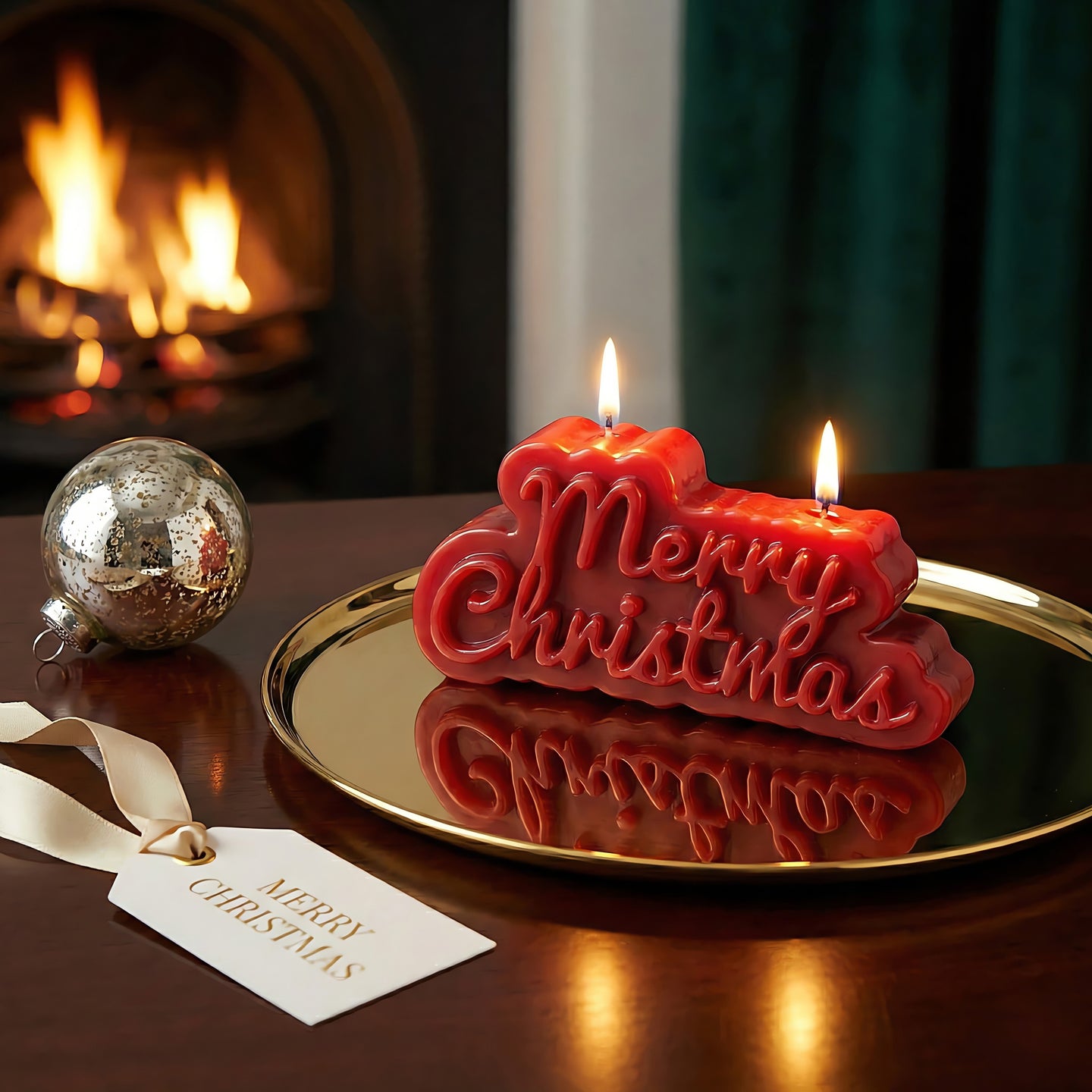 Merry Christmas Beeswax Candle Accord 1