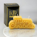 Merry Christmas Beeswax Candle Yellow Cover Image