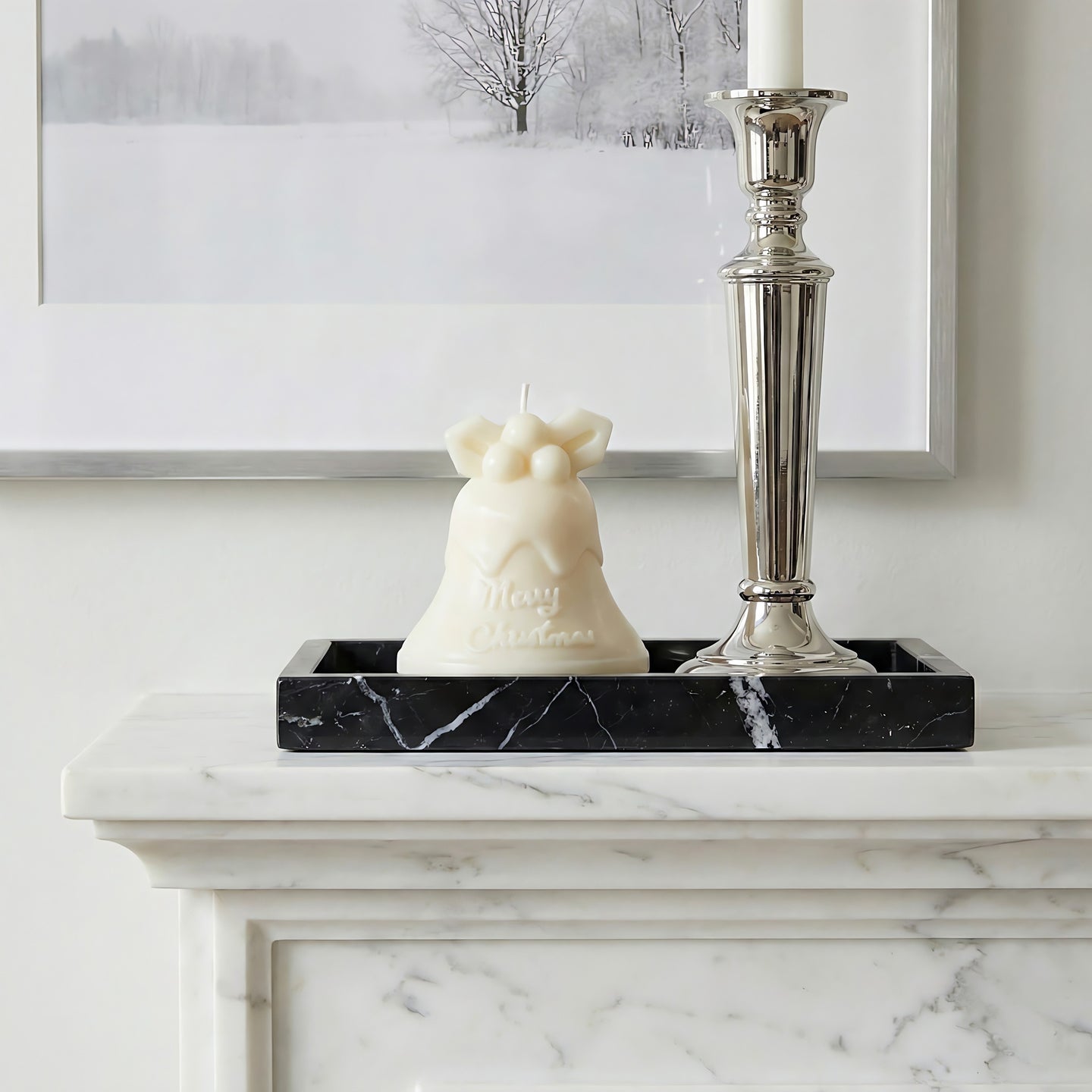 Merry Christmas Bell Beeswax Candle Accord 2