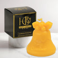 Merry Christmas Bell Beeswax Candle Yellow Cover Image