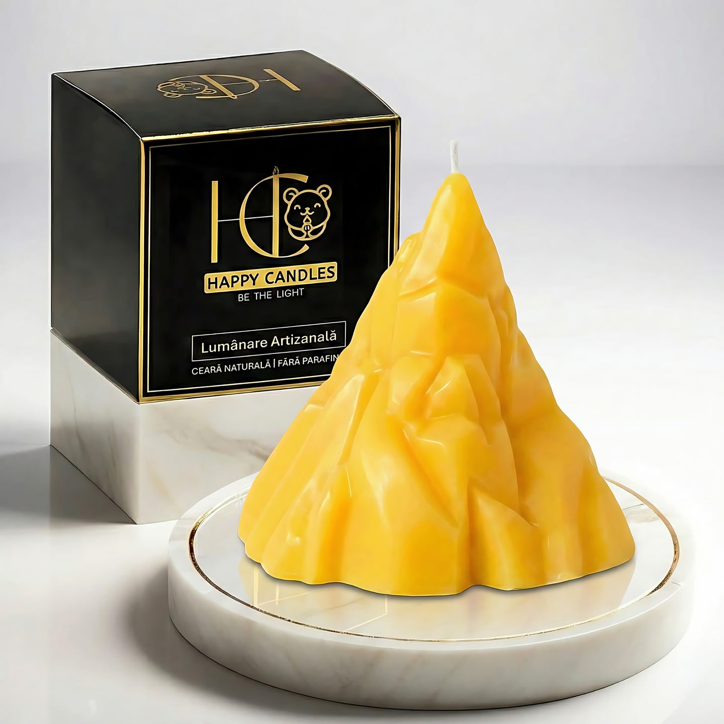 Mountain Beeswax Candle Yellow Cover Image