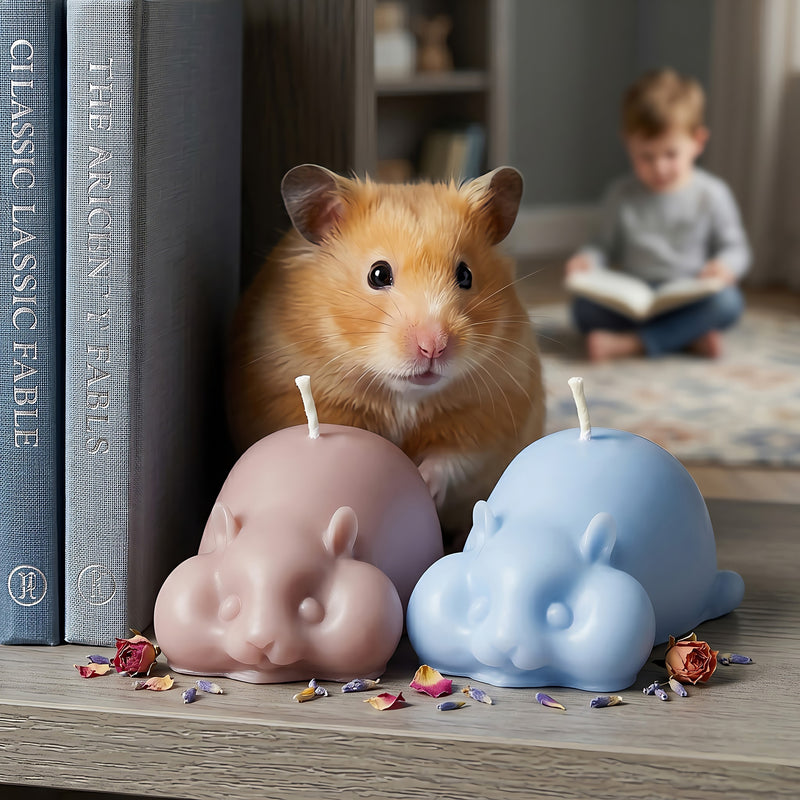 Nibbles the Hamster | Scented Candle | Signature Coconut Blend (Soy-Free)