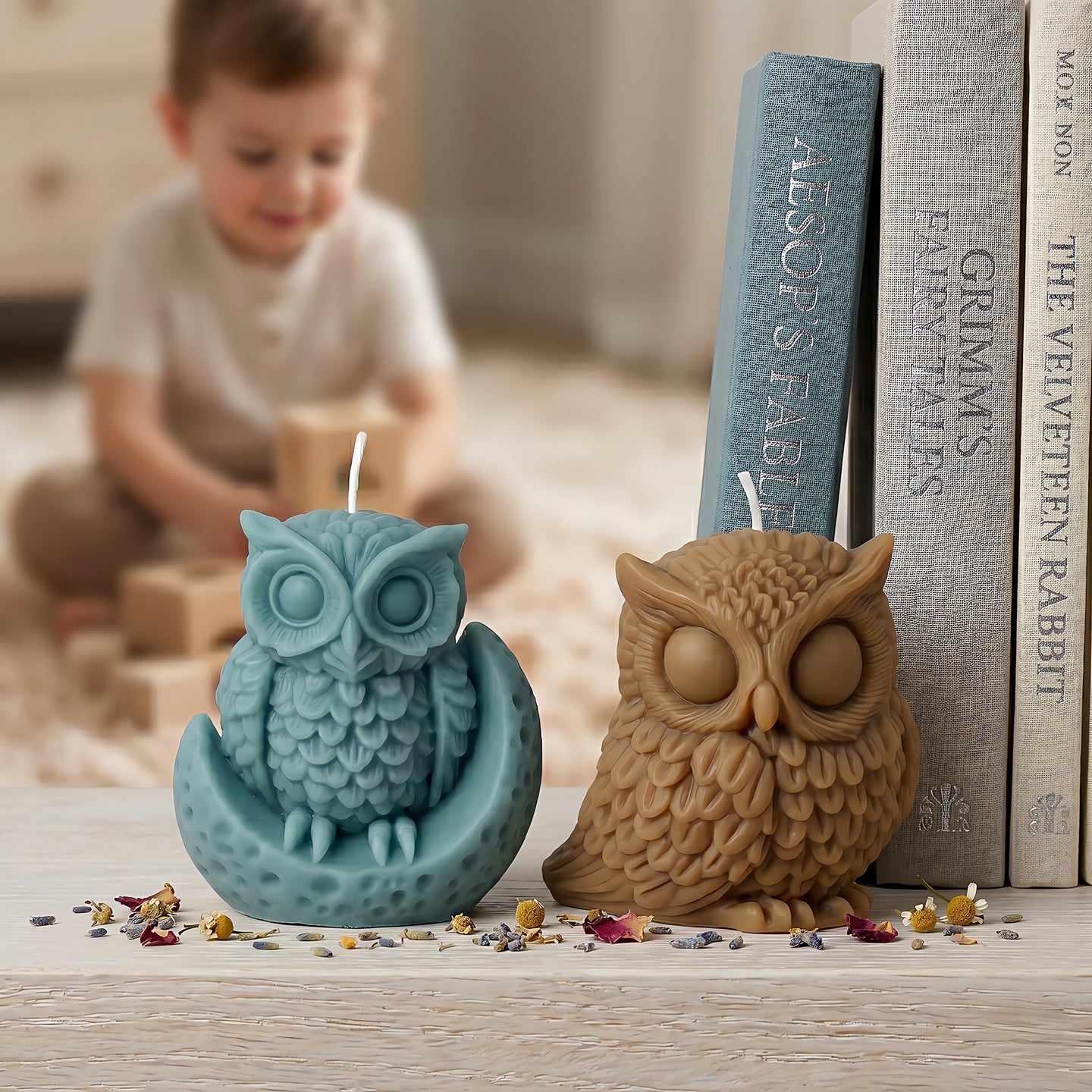Owl | Scented Candle | Signature Coconut Blend (Soy-Free)