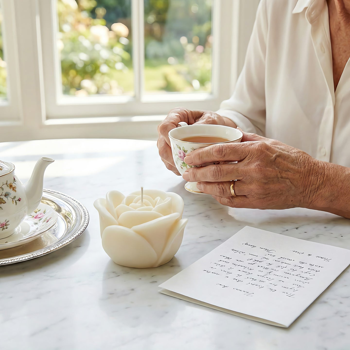 Rose Beeswax Candle Accord 2