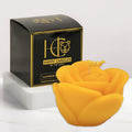 Rose Beeswax Candle Large Yellow Cover Image