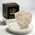 Rose Heart Scented Candle White Cover Image