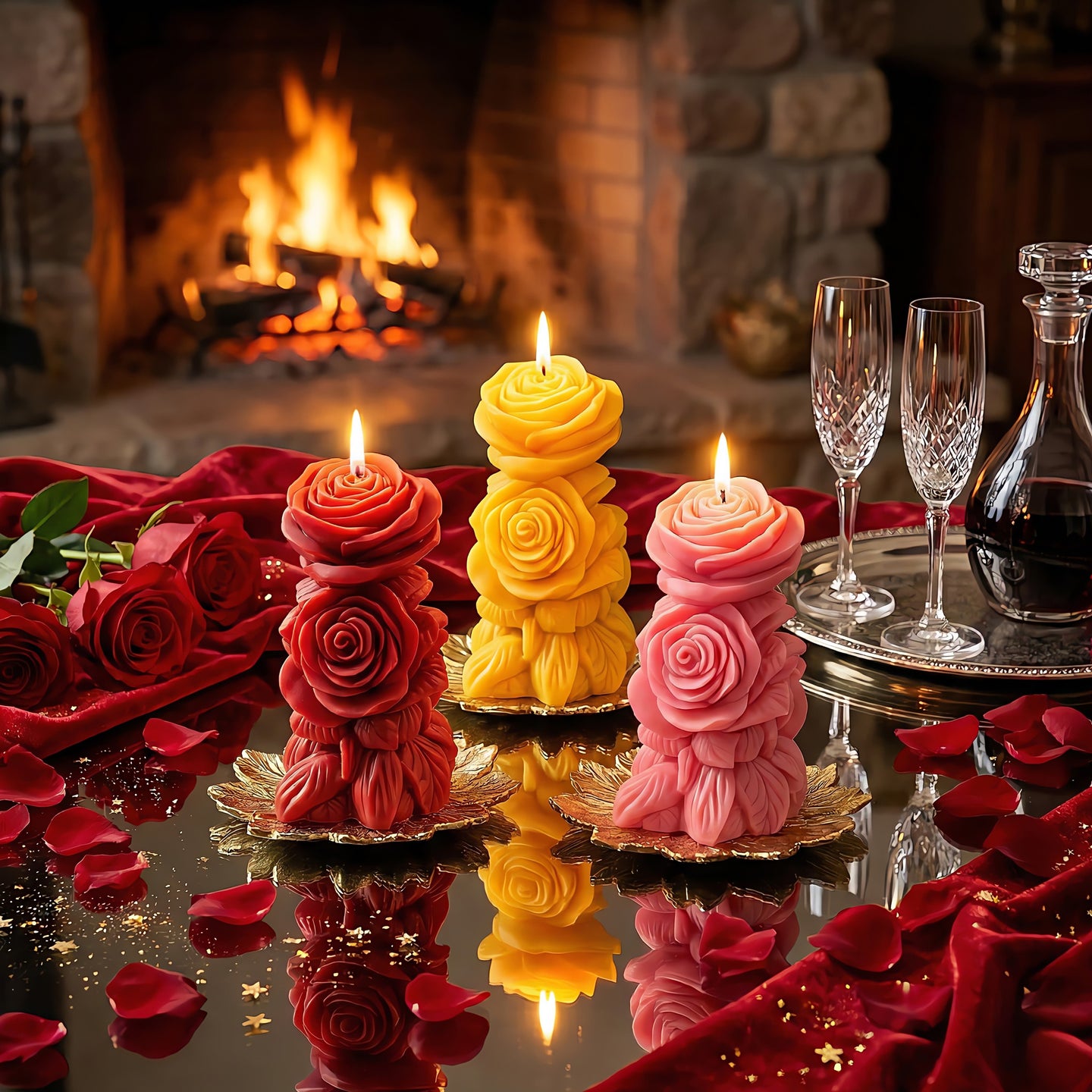 Rose Obelisk Scented Candle Accord 3