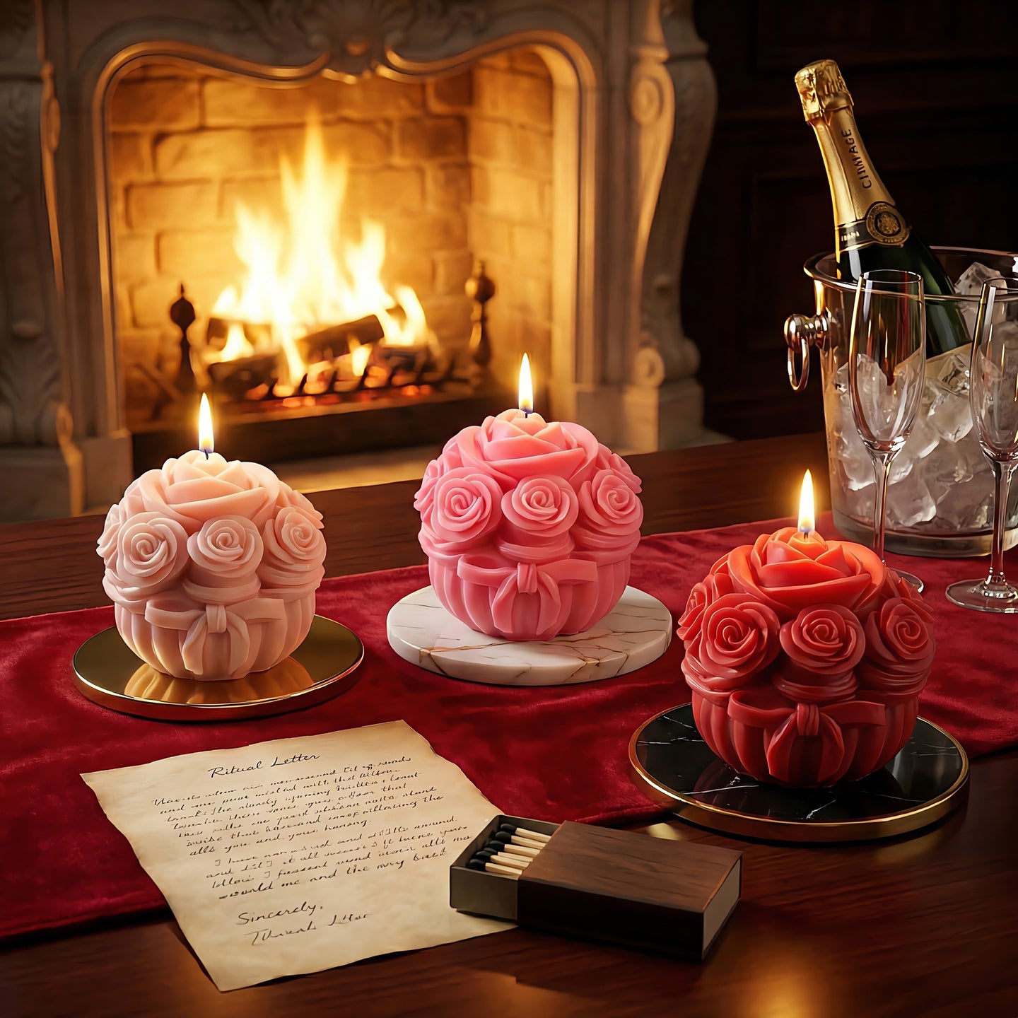 Rose Pot Scented Candle Accord 3