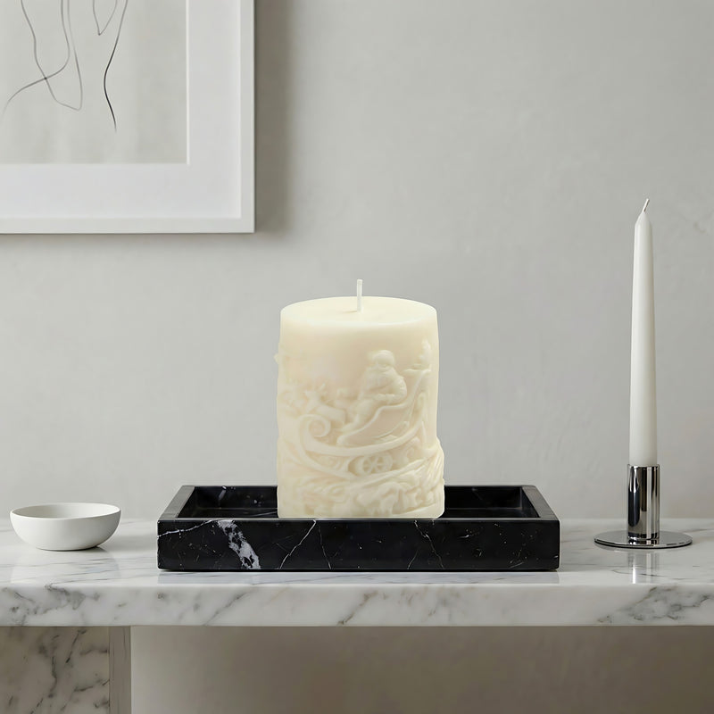 Santas Sleigh Beeswax Candle Accord 2