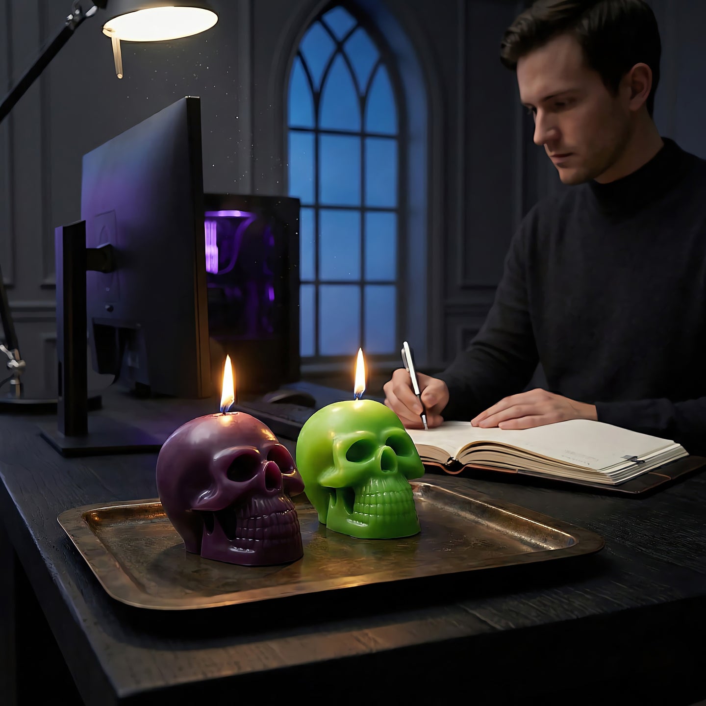 Skull Beeswax Candle Accord 3