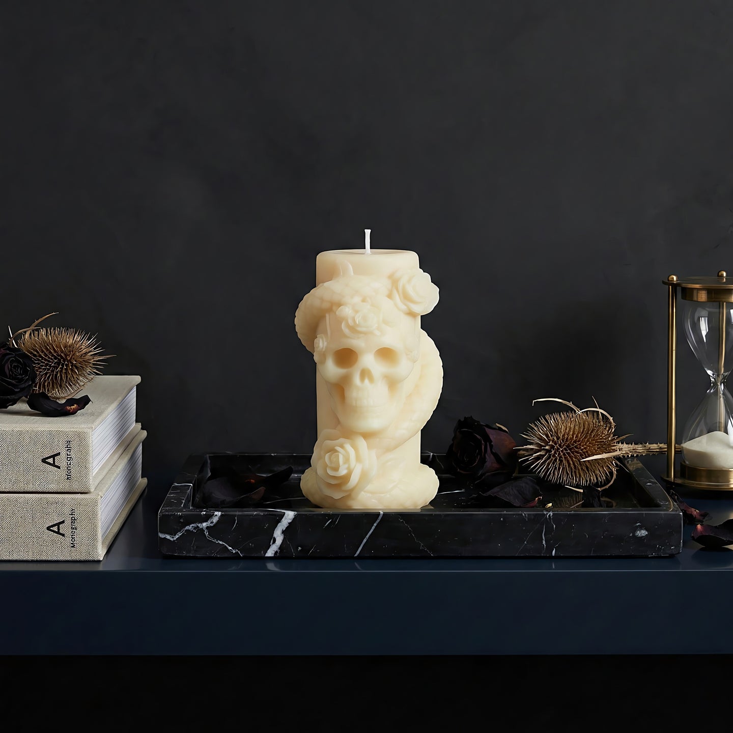 Skull N Roses Beeswax Candle Accord 2